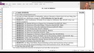 What Is a King County Case Schedule?
