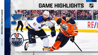 Blues @ Oilers 4/1 l NHL Highlights 2022