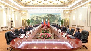 Chinese President Xi Jinping holds talks with Russian President Vladimir Putin