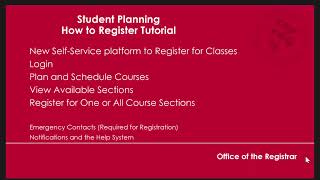 BarryU Student Planning / Registration Tutorial Spring 2022