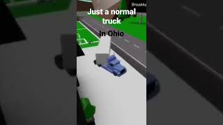 Just a normal truck in Ohio 💀 #shorts #roblox #brookhaven