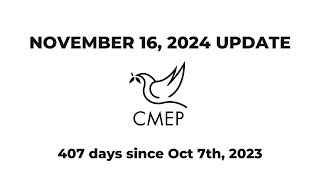 November 16 Update from CMEP's ED Rev. Dr. Mae Elise Cannon