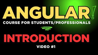 Angular Course 2025 - Introduction | What is Angular | Video 1 | Programming with Rakesh