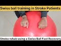 Exercises for Stroke Patients - Fun Exercises With Household Items and using a Swiss Ball .