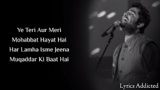 Tujhe Yaad Kar Liya Hai Full Song with Lyrics| Arijit Singh| Deepika P| Ranveer S| Priyanka C