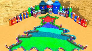 How To Make Rainbow Christmas Tree With Orbeez Big Fanta 7up Pepsi Coca