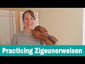 Practicing Zigeunerweisen on violin with Alexander Technique