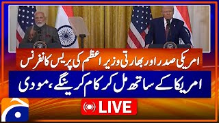 LIVE : US President and Indian Prime Minister's Press Conference | Geo News