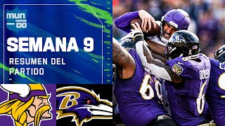 Minessota Vikings vs Baltimore Ravens | Semana 9 2021 NFL Game Highlights