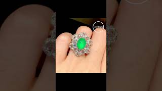 Jewelryay-New arrivals.18K Gold 2.58ct Premium Natural Emerald Ring #vintage #investment#weddingring