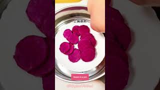 7个月宝宝辅食：紫薯布丁Purple sweet potato pudding, for 7 months+ #宝宝餐 #babyfood #infantfood #宝宝辅食#shorts