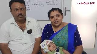 Couple conceived after IVF by Dr Rajitha Yarlagadda, IVF specialist, Nova IVF Bangalore - RR Nagar