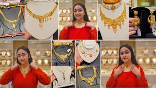 মাত্র ৩ গ্রাম থেকে Gold Necklace, Choker, Earrings | সুন্দর Light Weight Gold Jewellery With Volume