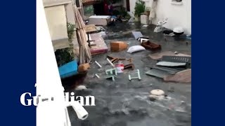 Turkey: sea water floods İzmir after powerful earthquake