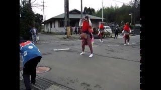 北羽鳥の獅子舞 - ハナガカリ(千葉県成田市北羽鳥) 平成28.4.3 10:15頃