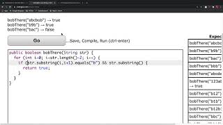 CodingBat String 2 bobThere