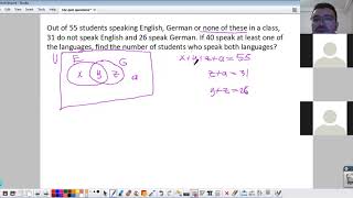 Gr10 SURVEY PROBLEMS about sets union, intersection, difference, complement example 2