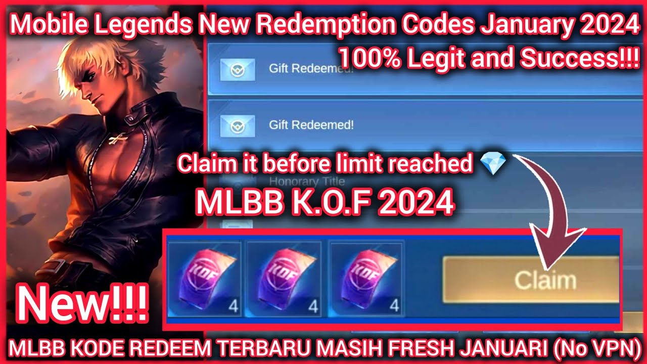 X4 MLBB Redeem Codes January 7, 2024 - Claim It Before Limit Reached ...