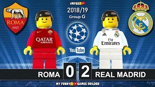 Roma vs Real Madrid 0-2 • Champions League 2019 (27/11/2018) • All Goals Highlights Lego Football