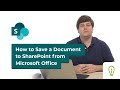 How to Save a Document to SharePoint from Microsoft Office