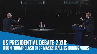 US Presidential Debate 2020: Biden, Trump clash over masks, rallies during virus