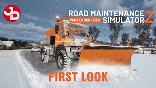 Cleaning up after the STORMS! | Road Maintenance Simulator 2 - Winter Services FIRST LOOK