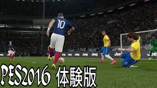 【PES2016 体験版】海外版の体験版を実況【ウイイレ2016】