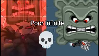 Infinite Getting Crushed By A Thwomp Comparison (DEATH BATTLE! Vs Scouthedog1 Animations)