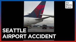 Japan Airlines jet wing hits Delta Air plane on ground in Seattle