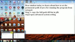 How to set permanent path for running the java program