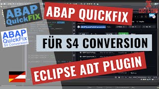 Quickfix für SAP S4/HANA Conversion - Eclipse ADT Addon [deutsch]