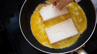 [eng sub] simple toast recipe egg cheese ham toast