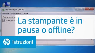 La stampante è in pausa o offline?