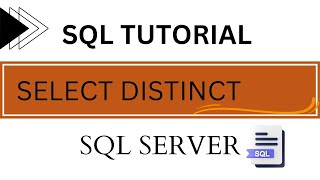 SQL SELECT DISTINCT statement | SQL Tutorial for beginners