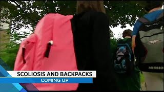 Heavy backpacks can cause back issues