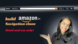creating amazon clone navbar only html css | #shorts #html #css