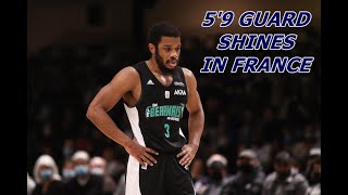 5'9 GUARD BEING THE BEST SCORER IN FRANCE! FOURTH SEASON IN ROW OVER 40% FOR 3. BRANDON JEFFERSON