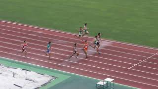 ３年男子100m準決勝2組 千葉県中学総体 R01