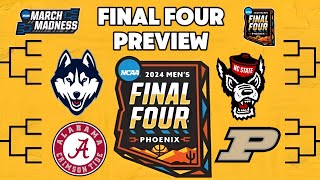 Final Four 2024: UConn vs. Alabama & Purdue vs. NC State | March Madness Preview