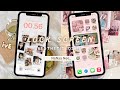 iOS16 Aesthetic Home Screen Customization🍒 | IVE theme~cute wallpaper, widgets, mico+icon tutorial