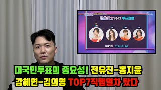 미스트롯2 대국민투표가 진짜 중요한 이유! 1위 전유진-홍지윤-강혜연-김의영 top7 직행열차 탔다+윤태화 미스터리+팀미션 분석 맛보기 [기자형의 백발백중. 64 시즌2]