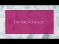 Daniela Robinson - appearance