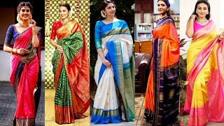 Latest Silk Saree Design | Designer Silk Sarees | Silk Saree Ideas #saree #sarees #silksarees #silk