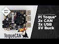 ToqueCAN - Pi Toque With CAN Bus, USB Hub & 5V Regulator - Open Source PCB Project