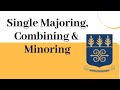 ALL YOU NEED TO KNOW ABOUT SINGLE MAJORING, COMBINE MAJORING & MINORING