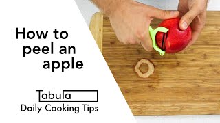 How to peel an apple