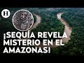 Hallan misteriosas caras de piedra en el río Amazonas de hace 2 mil años tras grave sequía en Brasil