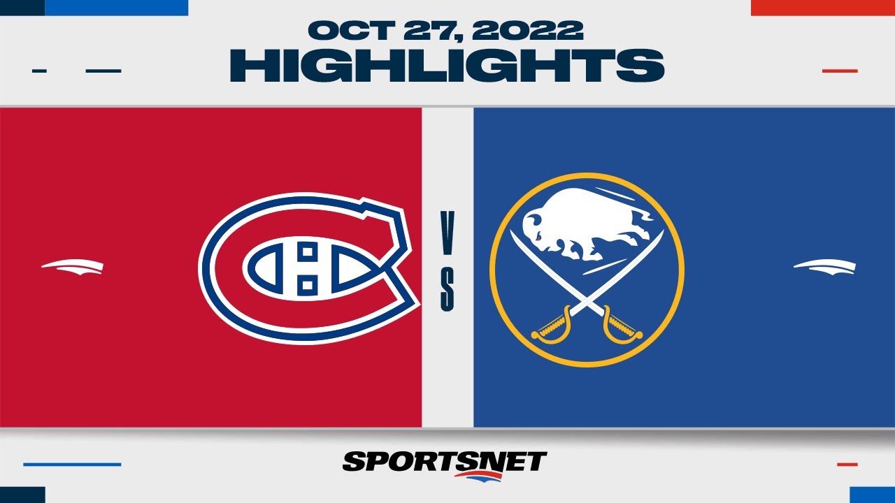 NHL Highlights | Canadiens Vs. Sabres - October 27, 2022 - YouTube