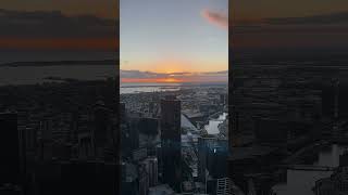 Timelapse of the sunset viewed from the Melbourne Skydeck #sunset #Melbourne #MelbourneSkydeck