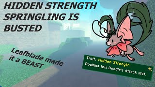 HIDDEN STRENGTH SPRINGLING IS SO STRONG  | Doodle World PvP